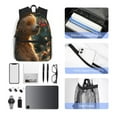 thumbnail image 4 of Disketp Sunshine Butterfly Flower Bear Mochila Ligera Clásica con Múltiples Bolsillos, Mochila Casual para Hombre y Mujer, Ideal para Escuela, Trabajo y Viajes, 4 of 6