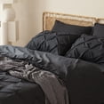 thumbnail image 4 of Juego de edredón Bedsure King Size negro con 7 piezas, 4 of 9