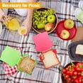 thumbnail image 2 of Bread Box Microwaveable Transparent Toast Shape Visible Portable Sandwich Hamburger Storage Case for Kitchen, 2 of 8