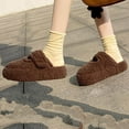 thumbnail image 4 of Birdeem Women's Multi-Color Shoes, Sweet & Cool Letters Design, Velvet Thick Sole, Height-Increasing, Fall & Winter Style, Comfortable Furry Half-Slippers, Women's Fall Clothes, Walking Shoes Women, 4 of 9