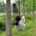 thumbnail image 4 of OULII 1Pack Meshy Rope Hammock for Backyard Patio Sleeping Portable 78.7x47.2in, 4 of 6
