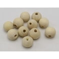 thumbnail image 4 of U8MO 50 Natural Untreated Plain Wood Round Beads 16mm~Wooden beads, 4 of 4