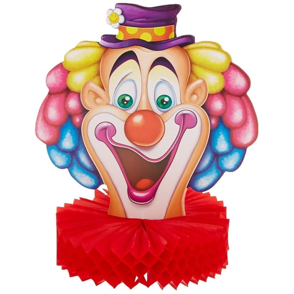 Clown Centerpiece 10 inch - Party Decoration - 1 per pack