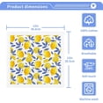 thumbnail image 2 of GZHJMY Citrus Lemon and Purple Leaves Washcloth Set of 6 Pcs 100% Cotton Small Face Towel, 12 x 12 inch Washcloths, 2 of 6