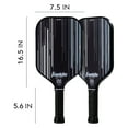 thumbnail image 2 of Franklin Sports Pro Signature Pickleball Paddles - 16mm Poly Core - Black, 2 of 11