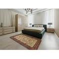 thumbnail image 5 of Ahgly Company Machine Washable Indoor Rectangle Traditional Metallic Gold Area Rugs, 6' x 9', 5 of 7