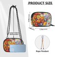 thumbnail image 4 of FORMRS Mini Crossbody Bag for Women Adjustable Rope Shoulder Casual Phone Purse, Purple Floral Tomatoes, 4 of 7