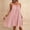 Pink, variant on Asgosdo Women Summer Dresses Cotton Sleeveless Pleated Open Back Drawstring Loose Fit Casual Midi Dress