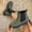 Army Green, variant on Women Plus Size Round Toe Slip on Chelsea Ankle Boots Thick Platform Mid Block Heel Faux Leather Fall Winter Casual Short Booties Black 5.5(36)