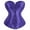 Blue Purple, variant on Boned Corsets Bustier Top Women White 2XL