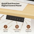 thumbnail image 6 of FunniHomi 60" x 24" Electric Height Adjustable Standing Desk with Hooks, Whole-Piece Desktop Cable Management Tray, and Built-in Power Outlet, Ergonomic Sit-Stand Desk for Home Office(2 Packages), 6 of 10