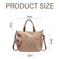 thumbnail image 4 of Bolsos de lona grandes - Bolso bandolera para computadora portátil para mujer Bolso de lona Bolso de hombro, 4 of 6