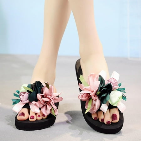 

EQWLJWE One Fashion Flope Heel Thick Soled Women s Beach Women s Sandals Holiday Clearance
