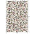 thumbnail image 5 of Vintage Floral Boho Bathroom Fabric Bath Shower Curtain by Sweet Jojo Designs - Blush Pink, Yellow, Green and White Shabby Chic Rose Flower Farmhouse, 5 of 5
