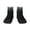1 Black, variant on Silver Glitter1 Pattern Quarter Crew Socks,Toe Seamed Ankle Socks,Cotton Cushioned Breathable Athletic Crew Sports Socks