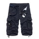 thumbnail image 3 of Pantalones cortos de camuflaje de verano para hombre, 100 % algodón, multibolsillos, estilo capri, 3 of 5