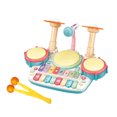 thumbnail image 1 of Juguete de batería multifunción para con micrófono Instrumentos musicales de entrenamiento Instrumentos musicales 5 en un Yotijar Juguetes musicales para niños, 1 of 8