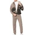 thumbnail image 2 of FOCUSNORM Men Sportswear, Camouflage Hooded Zip-Up Coat + Solid Color Slacks, 2 of 9