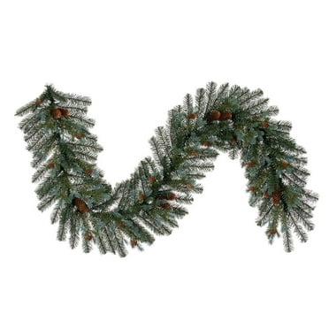 Vickerman 6' x 14" Blue Spruce Pine Cone Artificial Unlit Garland.