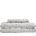 thumbnail image 3 of Whimsical Graphic Print Microfiber Bed Sheet Set Paris Postale King, 3 of 4