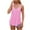 Pink, variant on Chbgutlmr Summer Tops for Women Eyelet U Neck Sleeveless Spaghetti Strap Beach Casual Loose Camisole Tops