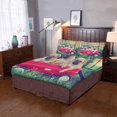 thumbnail image 2 of Juego de ropa de cama ABPHQTO de 3 piezas Funda nórdica Pug Chihuahua con 2 fundas de almohada tamaño doble, 2 of 4