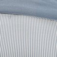 thumbnail image 2 of Madison Park Hayden Réversible Bande Housse de Couette Mini Ensemble Bleu Jumeau, 2 of 4