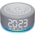 thumbnail image 1 of Reloj despertador Sound Machine, luz nocturna, ruido blanco, 3 en 1, 1 of 7