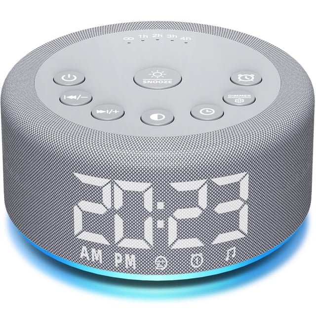 Reloj despertador Sound Machine, luz nocturna, ruido blanco, 3 en 1