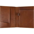 thumbnail image 2 of LeatherBelief Leather Junior Padfolio for Women/Men, A5 SizeNotepad Holder Cover, Portfolio Case Study Leather Folder, Documents Folder Case, Document Organizer (Brown, Junior Size), 2 of 5