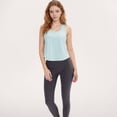 thumbnail image 2 of Women's Sleeveless Scoop Neck Cropped Tank Top for Workout and Casual Layering - Small, Light Blue, 2 of 5