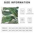thumbnail image 5 of PRATYUS  Tropical Dense Jungle Palm Leaves Throw Lumbar Waist Pillow Case Cushion Cover Home Office Decorative 24x24in, 5 of 5