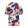 thumbnail image 4 of CIENVNSTG USA Flag Distressed Print T Shirt for Men 4th of July Themed Short Sleeve Crew Neck Casual Fit Patriotic Tee for Independence Day and Summer Daily Use Light Blue L, 4 of 4