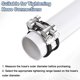 thumbnail image 5 of Uxcell 4 piezas de abrazaderas T-Bolt, 17-19 mm (0.67"-0.75"), abrazaderas ajustables de acero inoxidable para tubos de radiador de entrada de combustible., 5 of 6