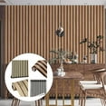 thumbnail image 3 of Self-Stick Wallsticker 3D Wood Panel Faux Effect Stripes Feature, 3 of 7