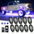 thumbnail image 1 of Rock Lights For Trucks, 4/6/10 Pods RGB LED Rock Lights With APP/Remote Control & Music Mode, For Pickup Off Road Jeep RZR SUV ATV UTV Car, 1 of 5