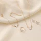 thumbnail image 2 of New Personalized Butterfly Glazed Bracelet Ring Necklace Earring, Exquisite Small and Fashionableand High Sense Collar Chain Set, 2 of 5