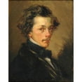 thumbnail image 3 of Jean-François Millet 20x24 Black Modern Framed Museum Art Print Titled - Anonymous Man Portrait (ca 1845), 3 of 5