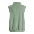 thumbnail image 4 of Odeerbi Womens Soft Fleece Vest Sleeveless Winter Coat Fall Warm Zip Up Jackets Outerwear With Pockets Green, 4 of 5