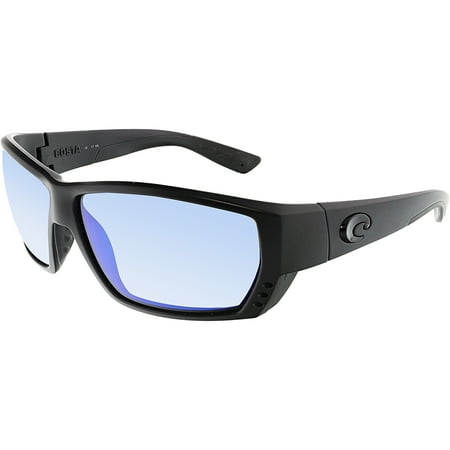 - Costa Del Mar Mirrored Tuna Alley TA01BMGLP Black Rectangle Sunglasses