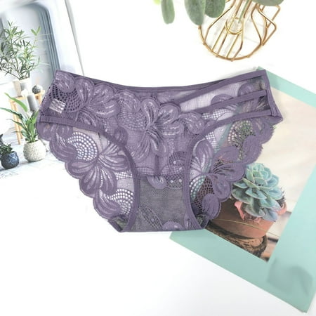 

Vikakiooze 2022 Women s Sexy Underwear Low Rise Panties Silky Comfy Threaded Lace Body Thong Underwear for Women
