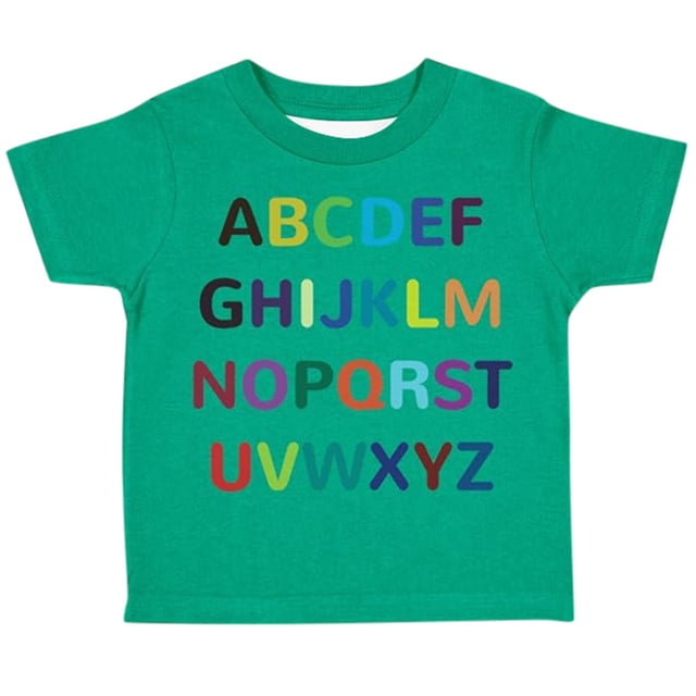 T-Shirts pour Garçons Filles Col Rond T-Shirts Graphiques Filles Tenues d'Été 12-13 Ans Shorts Garçons