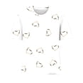 thumbnail image 4 of Virmaxy Womens Summer Short Sleeve T Shirts Printed Round Neck Short Sleeve T-shirt Loose Top Blouses Spring Summer Relaxed Fit Comfy Tee White-B M, 4 of 4