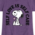 thumbnail image 3 of HYBRID APPAREL - Peanuts - Self Love Is Self Care - Toddler & Youth Girls Short Sleeve Graphic T-Shirt, 3 of 5