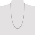 thumbnail image 2 of Auriga Fine Jewelry 14K White Gold 1.5 mm Semi-Solid Round Box Chain Necklace for Women 28", 2 of 8