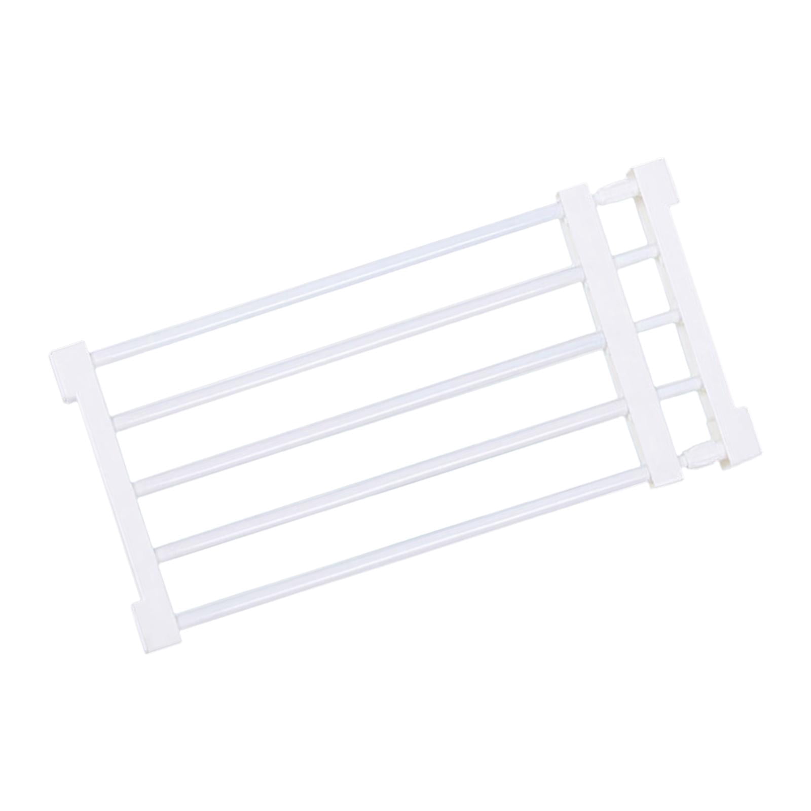 Pet Fence Retractable Dog Gate Pet Supplies Walk through Screen Door Portable Expandable Gate Puppy Fence Gate for Garden Doorway Stairs 56to100cmx36cm White