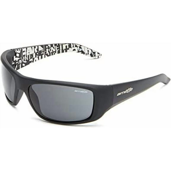 Arnette Men’s Adult Sport Sunglasses Hot Shot 0AN4182 Gloss Black/Grey Polarized Gray 29mm