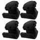 thumbnail image 5 of GAXIRE 4Jgo Clips Y Tornillos Para Reparación De Visor En Casco De Fútbol Con Material Duradero Negro, 5 of 8