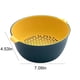 thumbnail image 3 of Lavabo de plástico de doble capa, cesta multifuncional para cocina con orificios de drenaje, diseño antideslizante para lavar fácilmente frutas y verduras, ideal para uso doméstico y, 3 of 7