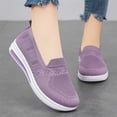 thumbnail image 5 of LASUDRAA Womens Slip-On Casual Shoes Comfortable Breathable Walking Shoes, 5 of 6